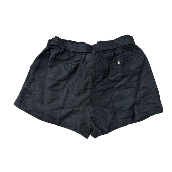 Chaser Black Paperbag Bow Tie Linen Blend Shorts Size Small - NWT - Picture 5 of 8